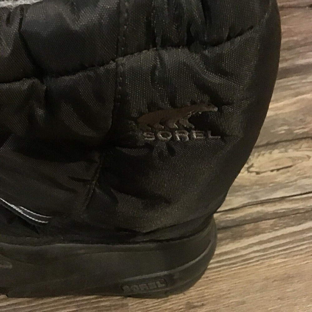 SOREL Black Snow Boots Fleece Lined/Waterproof Kid - Picture 6 of 7
